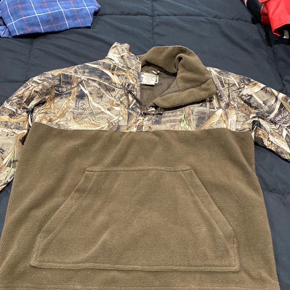 Drake Camo Jacket. Waterproof top portion.